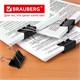 Зaжимы для бумаг BRAUBERG, КОМПЛЕКТ 12 шт., 41 мм, на 200 листов, черные, картонная коробка, 221538 221538