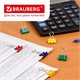 Зaжимы для бумаг BRAUBERG, КОМПЛЕКТ 12 шт., 19 мм, на 60 листов, цветные, картонная коробка, 224470 224470