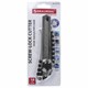 Нож канцелярский 18 мм BRAUBERG Metallic, роликовый фиксатор, резиновые вставки, металл, 237159 237159
