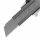 Нож канцелярский 18 мм BRAUBERG Metallic, роликовый фиксатор, резиновые вставки, металл, 237159 237159