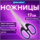 Hoжницы BRAUBERG Classic+, 160 мм, черно-синие, классической формы, резиновые вставки, 236447 236447