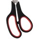 Hoжницы STAFF EVERYDAY, 235 мм, бюджет, резиновые вставки, черно-красные, ПВХ чехол, 237501 237501