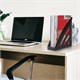 Лоток вертикальный для бумаг BRAUBERG Office style, 245х90х285 мм, черный, 237278 237278