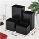 Подставка-органайзер BRAUBERG COMPACT, 4 отделения, 92х114х102 мм, черная, 238102 238102