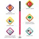 Карандаш чернографитный BRAUBERG PREMIUM TURKEY, 1 шт., Ultra, НВ, ассорти, дисплей,181570 181570