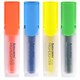 Набор текстовыделителей BRAUBERG 4 шт., АССОРТИ, FLUO, линия 1-5 мм, 150403 150403