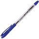 Ручка шариковая масляная с грипом BRAUBERG Glassy, СИНЯЯ, корпус прозрачный, узел 0,7 мм, линия письма 0,35 мм, 142698 142698