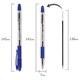 Ручка шариковая масляная с грипом BRAUBERG Glassy, СИНЯЯ, корпус прозрачный, узел 0,7 мм, линия письма 0,35 мм, 142698 142698