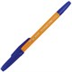 Ручка шариковая BRAUBERG Carina Orange, СИНЯЯ, корпус оранжевый, узел 1 мм, линия письма 0,5 мм, 141668 141668