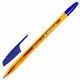 Ручка шариковая BRAUBERG X-333 AMBER, СИНЯЯ, корпус тонированный оранжевый, узел 0,7 мм, линия письма 0,35 мм, 142832 142832