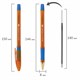 Ручка шариковая масляная с грипом BRAUBERG Model-XL ORANGE, СИНЯЯ, узел 0,7 мм, линия 0,35 мм, 143246 143246