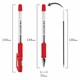 Ручка шариковая BRAUBERG BP-GT, КРАСНАЯ, корпус прозрачный, евронаконечник 0,7 мм, линия письма 0,35 мм, 144007 144007