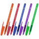 Ручка шариковая с грипом BRAUBERG i-STICK POINT NEON, СИНЯЯ, корпус ассорти, игольчатый узел 0,7 мм, линия письма 0,35 мм, 144022 144022