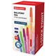 Ручка шариковая с грипом BRAUBERG i-STICK POINT NEON, СИНЯЯ, корпус ассорти, игольчатый узел 0,7 мм, линия письма 0,35 мм, 144022 144022