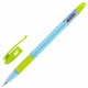 Ручка шариковая масляная с грипом BRAUBERG GLASSY PASTEL MIX, СИНЯЯ, корпус ассорти, линия 0,35 мм,144105 144105