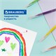 Фломастеры BRAUBERG PREMIUM, 24 цвета, УЛЬТРАСМЫВАЕМЫЕ, классические, вентилируемый колпачок, картонная коробка с европодвесом, 151940 151940