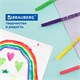Фломастеры BRAUBERG PREMIUM, 12 цветов, КОРПУС С ПЕЧАТЬЮ, вентилируемый колпачок, ПВХ-упаковка с европодвесом, 151942 151942