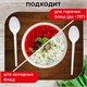 Ложка столовая одноразовая пластиковая 165 мм, белая, КОМПЛЕКТ 100 шт., БЮДЖЕТ, LAIMA, 600947 600947