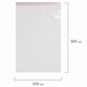 Пакеты с замком ZIP LOCK зиплок, комплект 100 шт., 200х300 мм, ПВД, толщина 40 микрон, BRAUBERG, 606216 606216