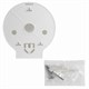 Диспенсер для туалетной бумаги LAIMA PROFESSIONAL ORIGINAL (Система T2), малый, белый, ABS, 605766 605766