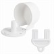 Диспенсер для туалетной бумаги LAIMA PROFESSIONAL ORIGINAL (Система T2), малый, белый, ABS, 605766 605766