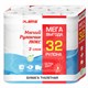 Бумага туалетная 2-х слойная, Mega Pack (32 рулона по 15 метров), LAIMA LUXE, 100% целлюлоза, 115398 115398