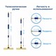 Окномойка LAIMA, алюминиевая телескопическая ручка 76-125 см, рабочая часть 25 см (стяжка, губка, ручка), для дома и офиса, 601493 601493