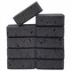 Губки для посуды BIG BLACK 95х70х35 мм КОМПЛЕКТ 10 шт., КРУПНОПОРИСТЫЙ поролон/абразив LAIMA, 608650 608650