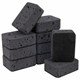 Губки для посуды BIG BLACK 95х70х35 мм КОМПЛЕКТ 10 шт., КРУПНОПОРИСТЫЙ поролон/абразив LAIMA, 608650 608650