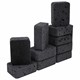 Губки для посуды BIG BLACK 95х70х35 мм КОМПЛЕКТ 10 шт., КРУПНОПОРИСТЫЙ поролон/абразив LAIMA, 608650 608650