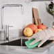 Губки для мытья посуды ЛАЙМА, КОМПЛЕКТ 10 шт., чистящий слой, (в27*ш96*г64мм) 601552