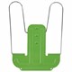 Подставка для книг и учебников BRAUBERG LINE+, металлическая, зеленая, европодвес, 238072 238072