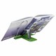 Подставка для книг и учебников BRAUBERG LINE+, металлическая, зеленая, европодвес, 238072 238072
