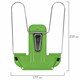 Подставка для книг и учебников BRAUBERG LINE+, металлическая, зеленая, европодвес, 238072 238072