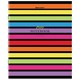 Тетрадь А5, 96 л., BRAUBERG, скоба, клетка, глянцевая ламинация, Color Stripes, 404430 404430