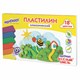 Пластилин классический ЮНЛАНДИЯ ВЕСЁЛЫЙ ШМЕЛЬ, 18 цветов, 360 грамм, стек, ВЫСШЕЕ КАЧЕСТВО, 106432 106432