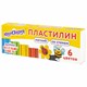 Пластилин мягкий ЮНЛАНДИЯ ВЕСЕЛЫЙ ШМЕЛЬ, 6 цветов, 90 г, СО СТЕКОМ, 106671 106671