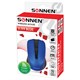Мышь беспроводная SONNEN V99, USB, 1000/1200/1600 dpi, 4 кнопки, оптическая, синяя, 513530 513530