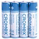 Батарейки алкалиновые "мизинчиковые" КОМПЛЕКТ 40 шт., CROMEX Alkaline, ААА (LR03, 24А), в коробке, 4 455596