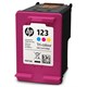 Картридж струйный HP (F6V16AE) Deskjet 2130, №123, цветной, оригинальный, ресурс 100 стр. 362196