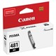 Картридж струйный CANON (CLI-481BK) для PIXMA TS704 / TS6140, черный, ресурс 1478 страниц, оригинальный, 2101C001 363212