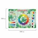 Настольное покрытие BRAUBERG KIDS для труда и творческих занятий, ПВХ, "Color map", 50х35 см, 272360 272360