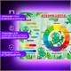 Настольное покрытие BRAUBERG KIDS для труда и творческих занятий, ПВХ, "Color map", 50х35 см, 272360 272360