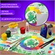 Настольное покрытие BRAUBERG KIDS для труда и творческих занятий, ПВХ, "Color map", 50х35 см, 272360 272360