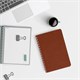 Тетрадь А5 (148x218 мм), BRAUBERG "Office PRO", гибкая, под кожу, гребень, 80 л., коричневая, 111044 111044