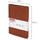 Тетрадь А5 (148x218 мм), BRAUBERG "Office PRO", гибкая, под кожу, гребень, 80 л., коричневая, 111044 111044
