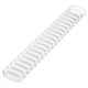 Пружины пластиковые для переплета, КОМПЛЕКТ 50 шт., 51 мм (для сшивания 411-450 л.), белые, BRAUBERG, 530935 530935