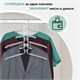 Вешалка-плечики трансформер, 5 плечиков, металл с покрытием, белые, BRABIX ULTRA, 607475 607475