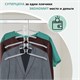Вешалка-плечики трансформер 2 КОМПЛЕКТА (10 плечиков) металл с покрытием, белые, BRABIX, 880786 880786