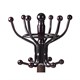 Вешалка-стойка BRABIX "CR-282", металл/мрамор, 1,8 м, на диске диаметром 36 см, 6 крючков + 4 дополнительных, коричневая, 601745 601745